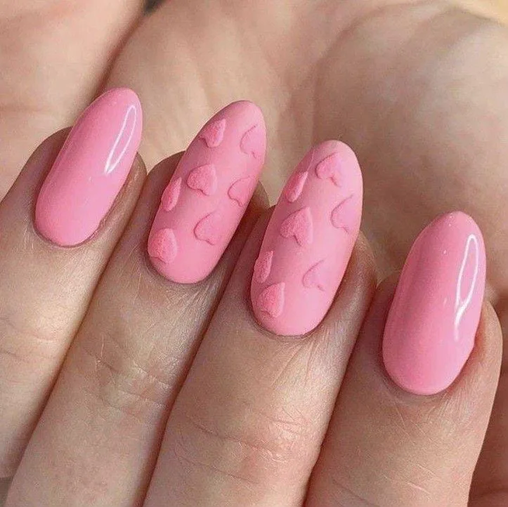 matte valentines nails 040 41de47a9c6