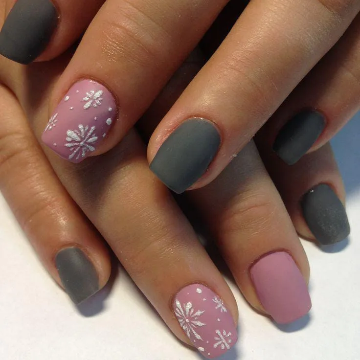 matte winter nails 015 e580470692