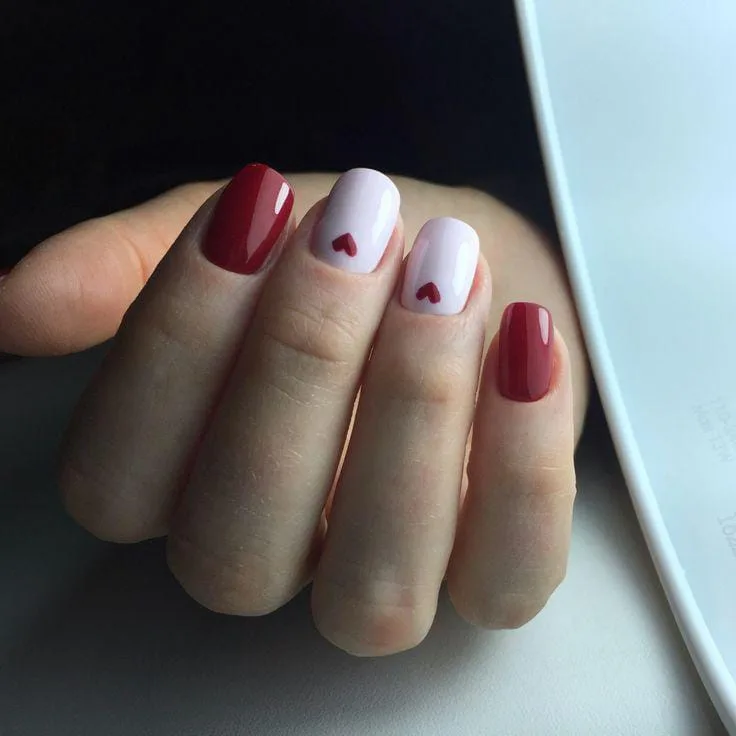 minimal valentines nails 003 d62471ed1f