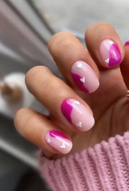minimal valentines nails 013 0f0d4af8d0