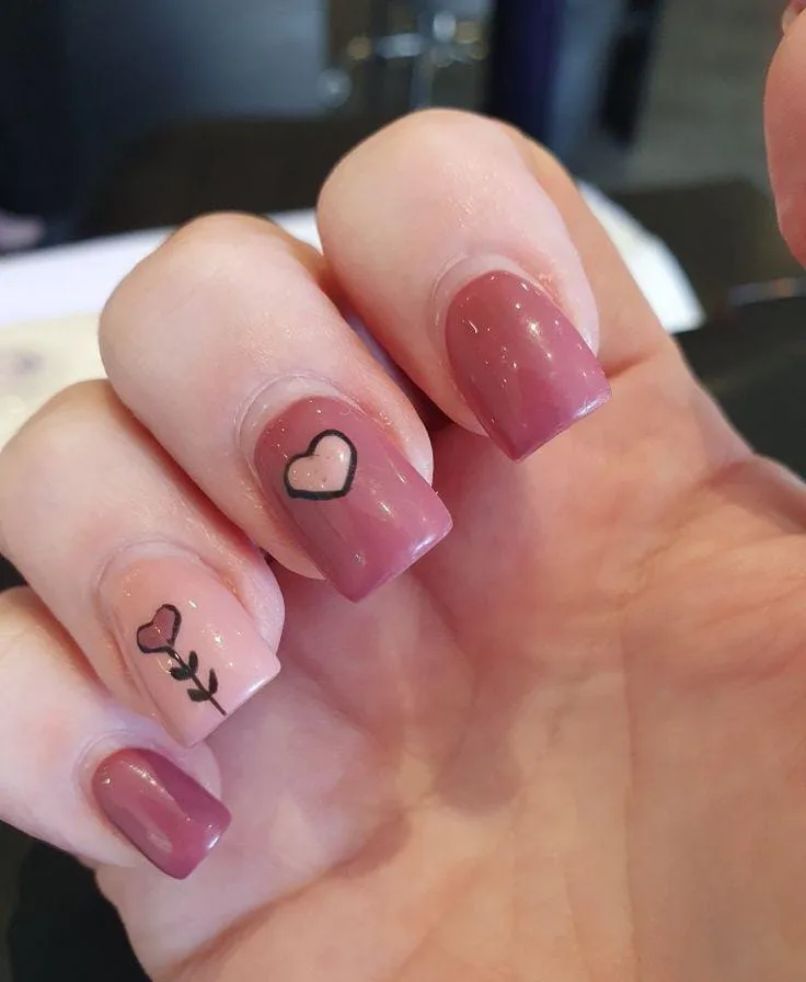 minimal valentines nails 019 7a6c7473f8