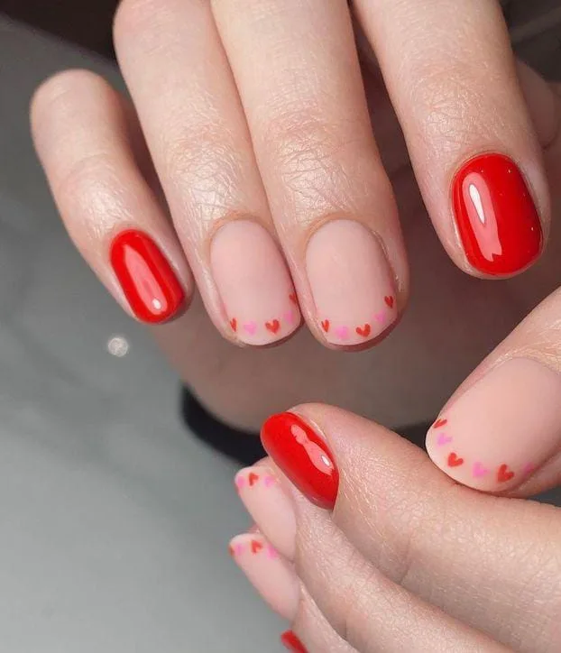 minimal valentines nails 021 fa0e4185bb
