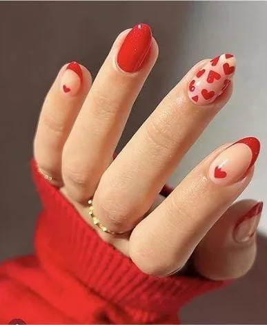 minimal valentines nails 031 fe77ad4799