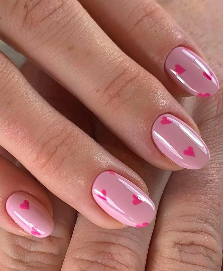 minimal valentines nails 033 77e5d37463
