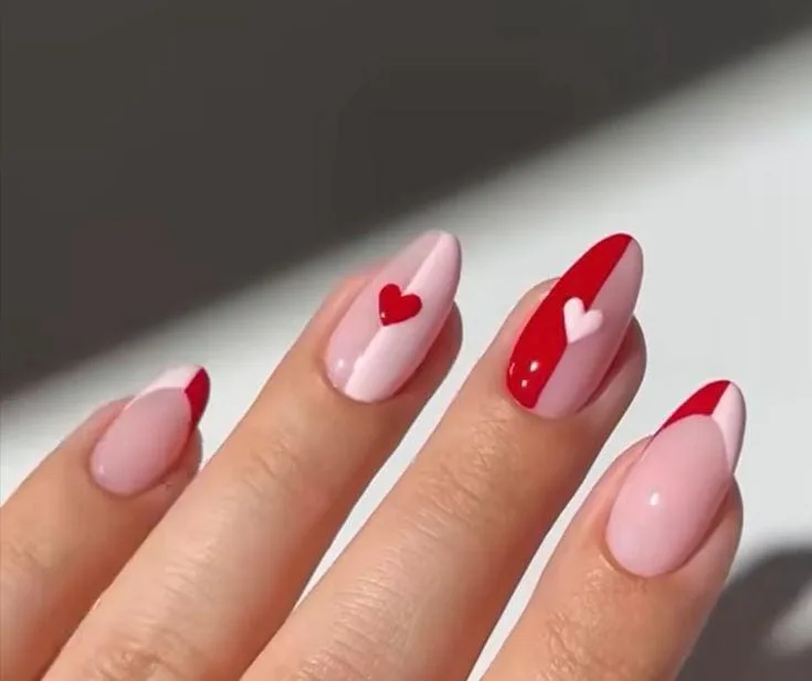 minimal valentines nails 039 b63e179754