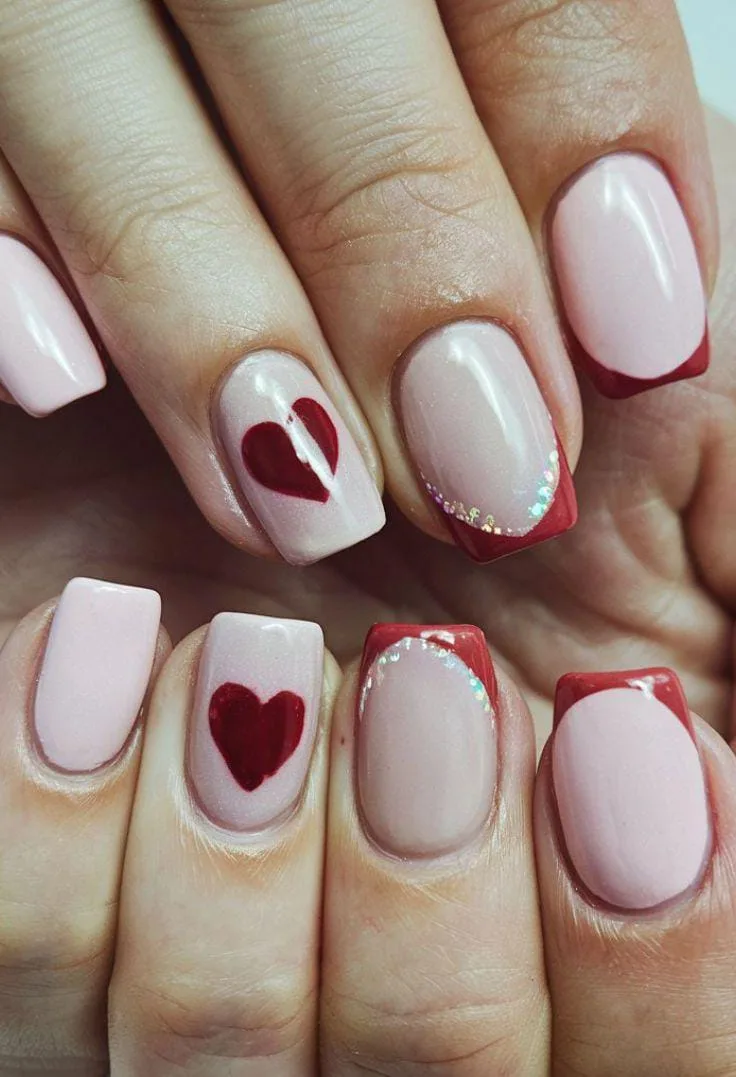 minimal valentines nails 048 c646f00a67