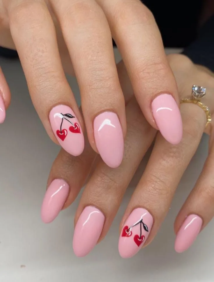minimal valentines nails 050 616812241d