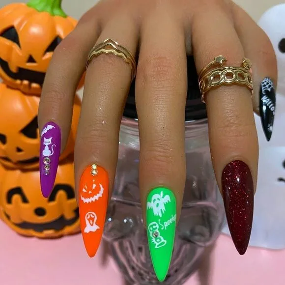 neon halloween nails 033 eede78bbff