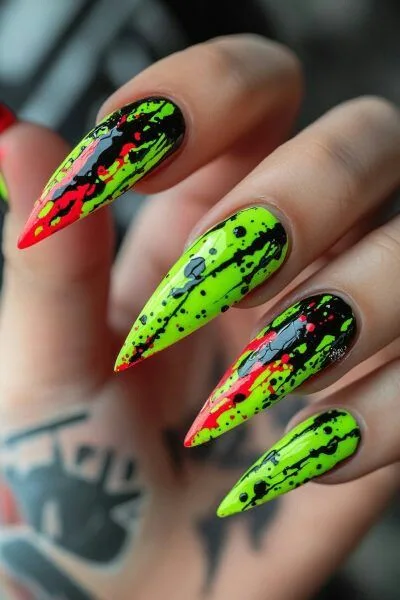 neon halloween nails 039 ec945e4f37