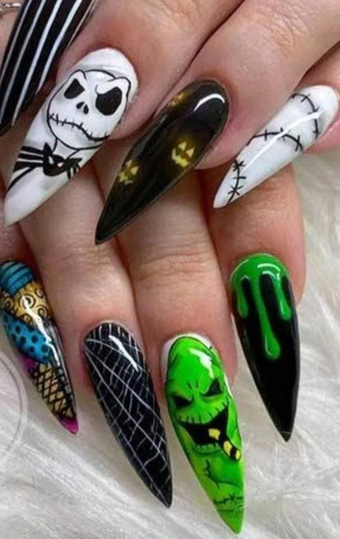 nightmare before christmas nails 035 ee84629311
