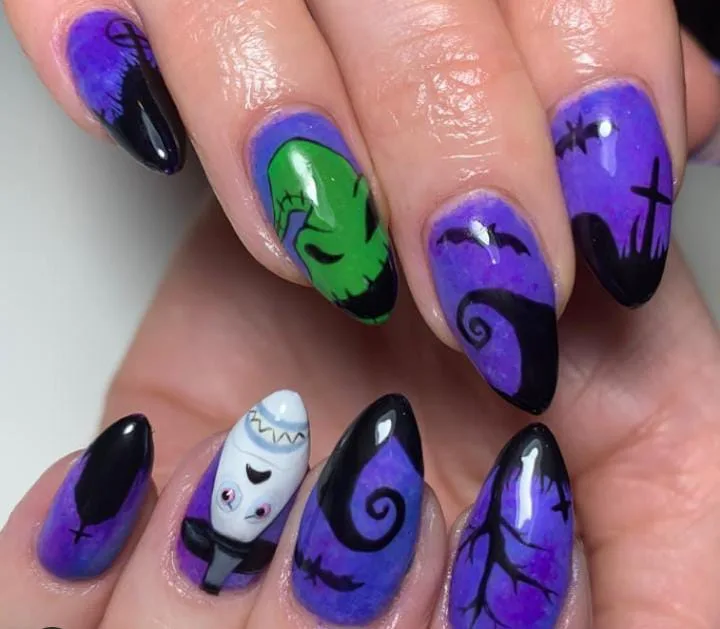 nightmare before christmas nails 039 dbbc7ac574