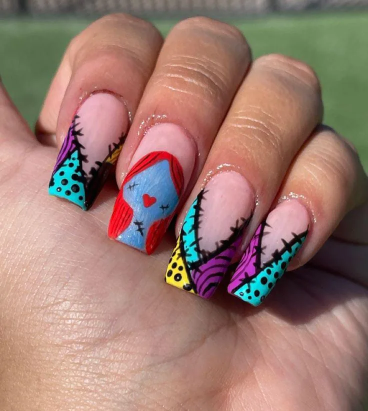 Nightmare Before Christmas Sally Nails You’ll Want This Halloween 1