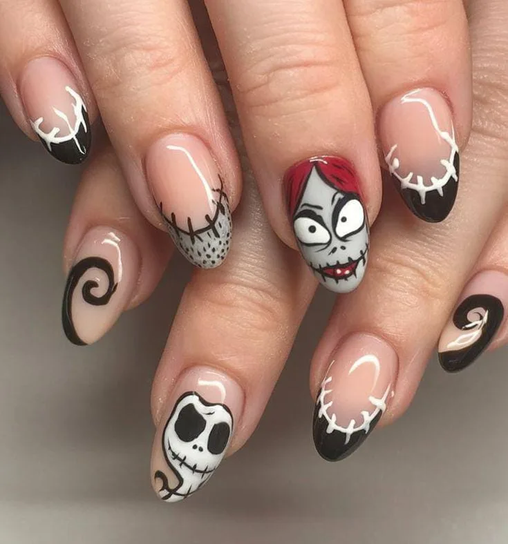 nightmare before christmas sally nails 004 2315b253f8
