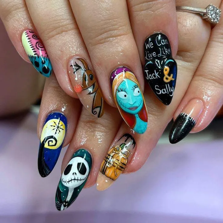 nightmare before christmas sally nails 005 854b8b99f0