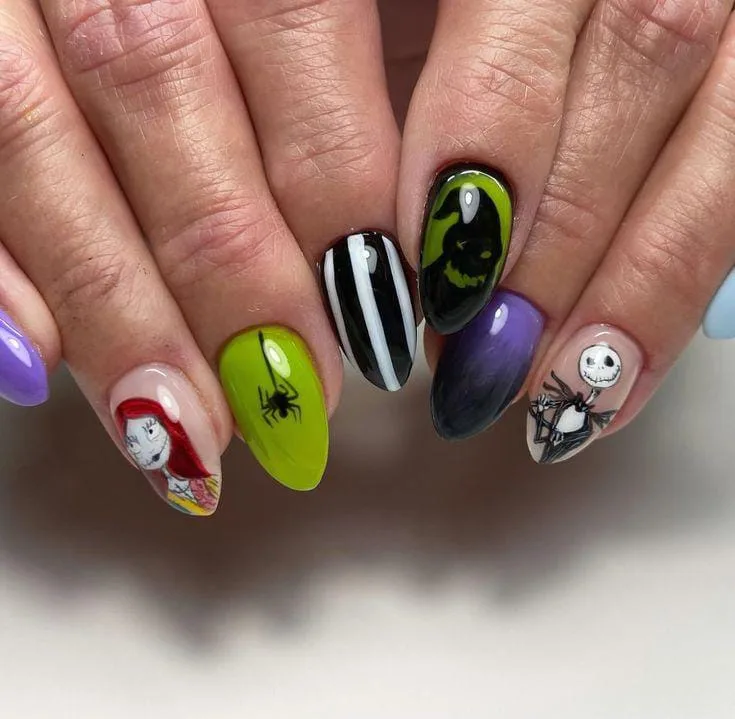 nightmare before christmas sally nails 009 d1628a1070