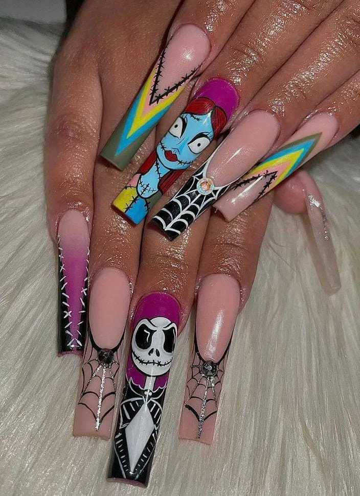 nightmare before christmas sally nails 023 f9ac6cb919