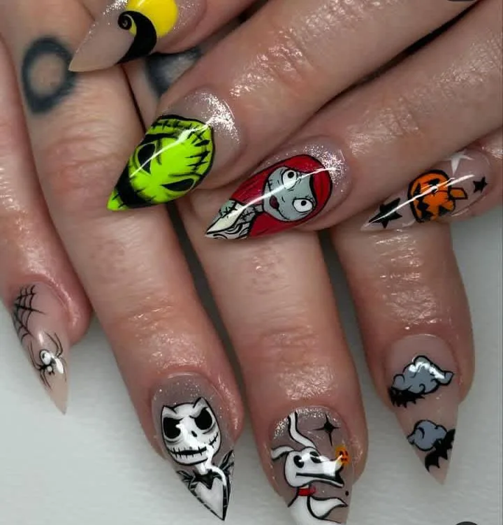 nightmare before christmas sally nails 034 cc7fbcb7ef
