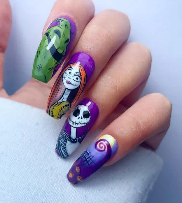 nightmare before christmas sally nails 035 ae481f9404