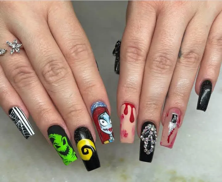 nightmare before christmas sally nails 043 70c2efd654