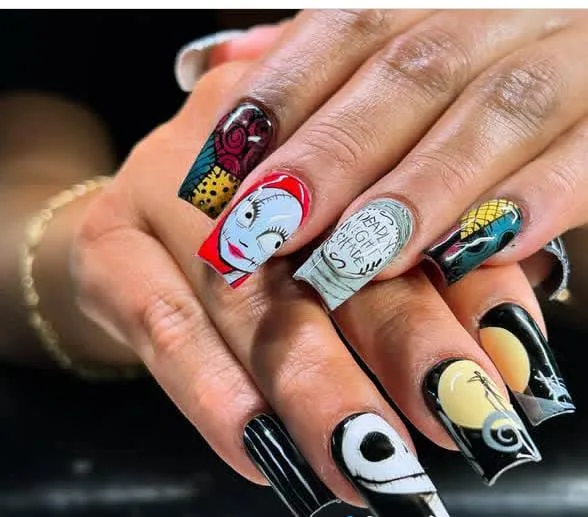nightmare before christmas sally nails 048 74368b3cae