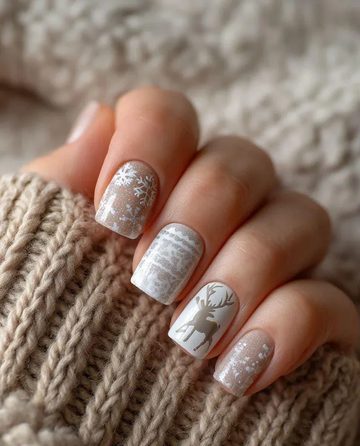 nude christmas nails 002 4572164272