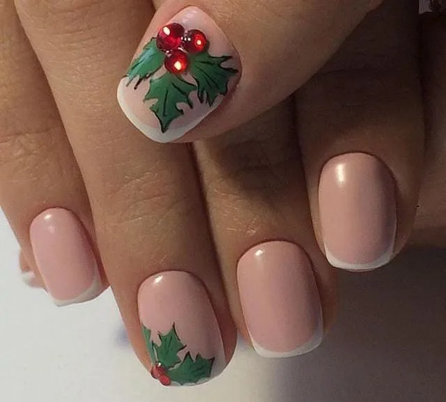 nude christmas nails 032 37685f60c9