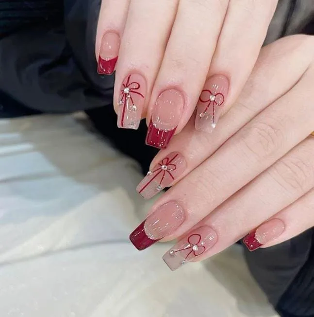 nude french tip nails 045 29dbbcebdf
