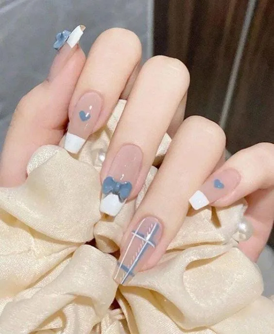 nude french tip nails 050 08bd322e01
