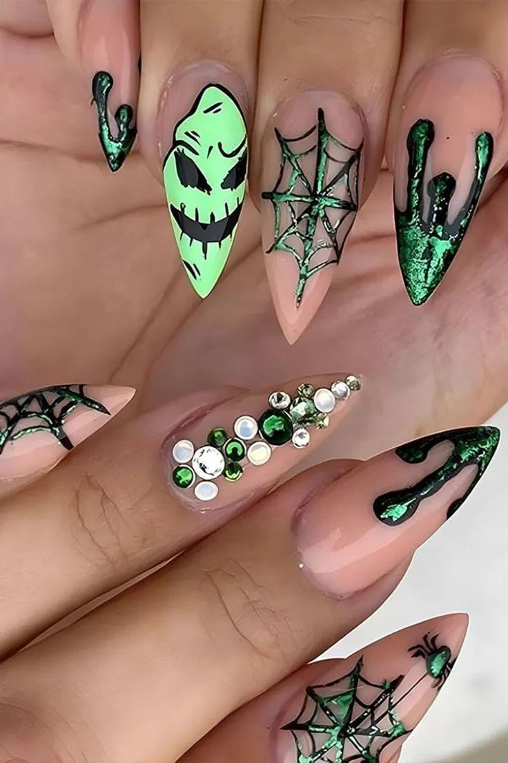 oogie boogie nails 024 6706337334