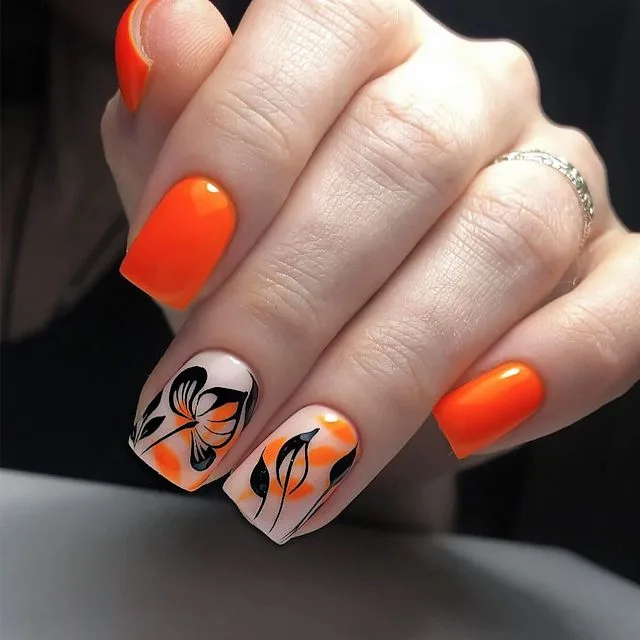 orange fall nails 008 10b8bd4175