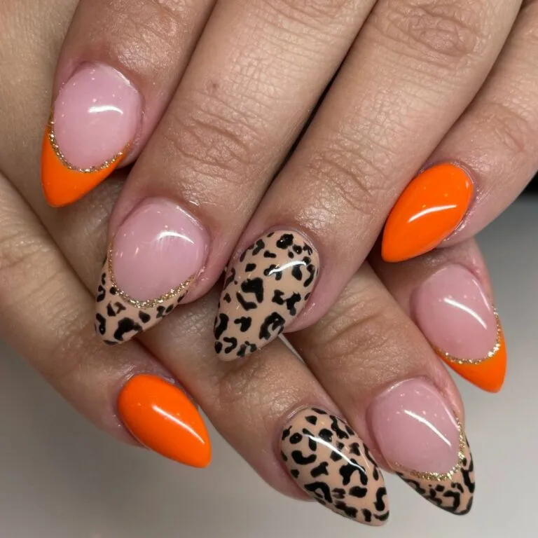 orange fall nails 011 436c5a101d