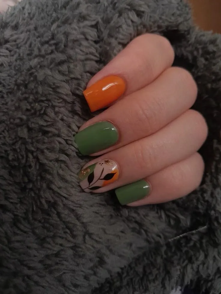 orange fall nails 014 b683292392