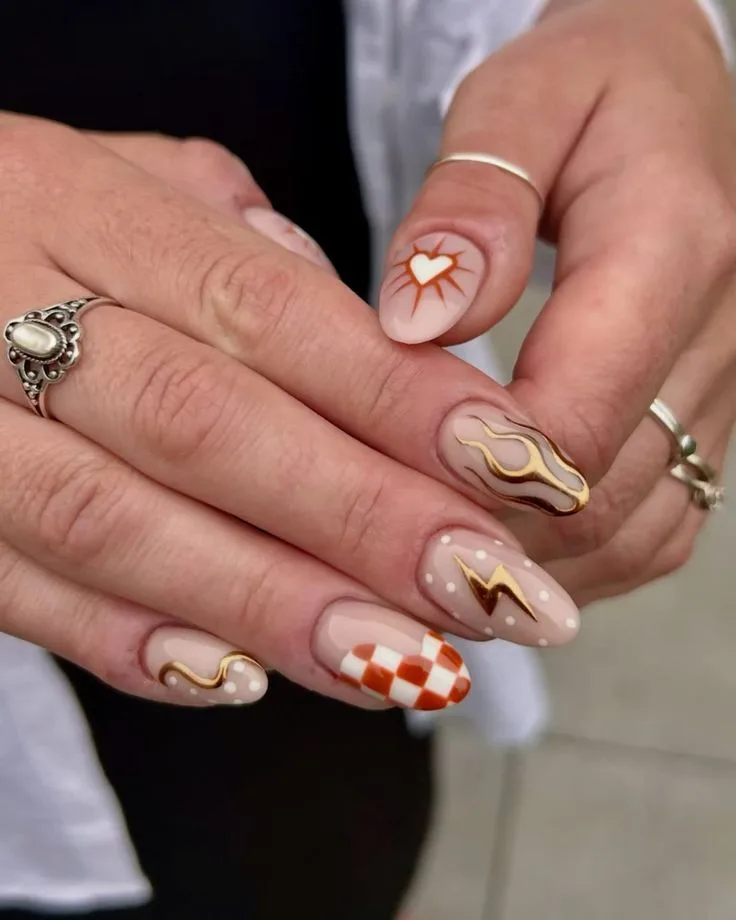 orange fall nails 016 2b84119ce9