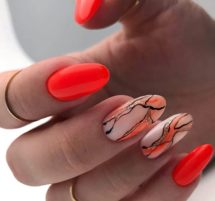 orange fall nails 028 b752807f18