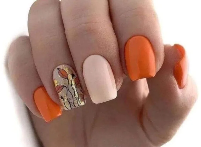 orange fall nails 029 8781f81e5d