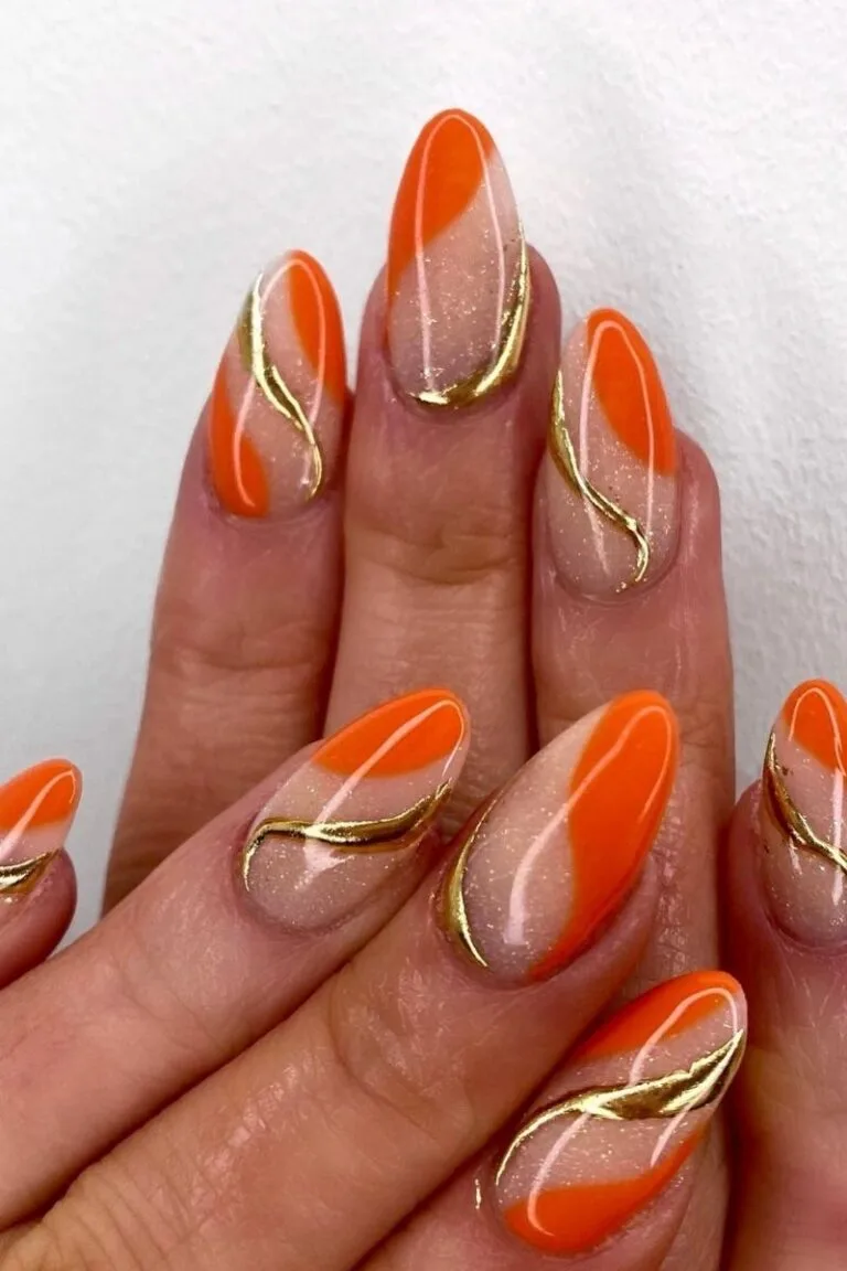 orange fall nails 030 9d8ac382d8