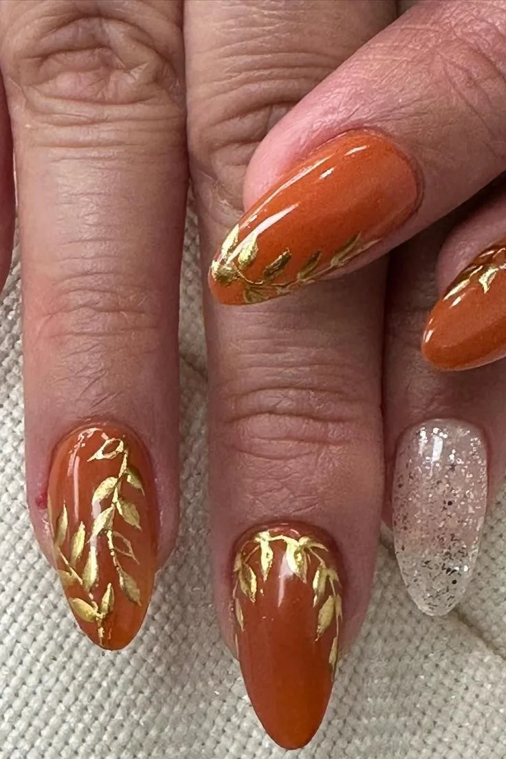 orange fall nails 032 a7bd9ef896
