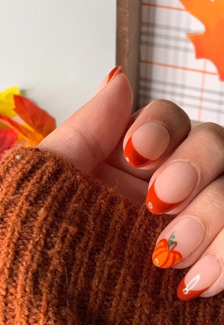 orange fall nails 034 af5ae0f7f2