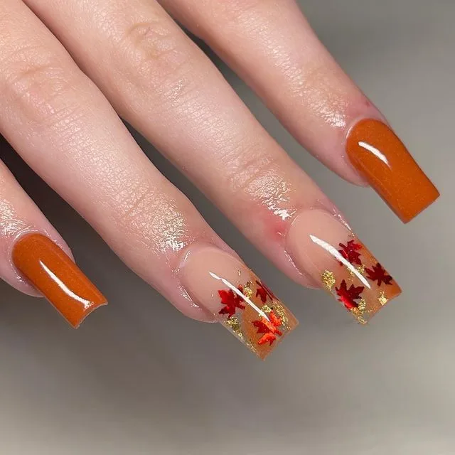 orange fall nails 043 2308f1ee2e