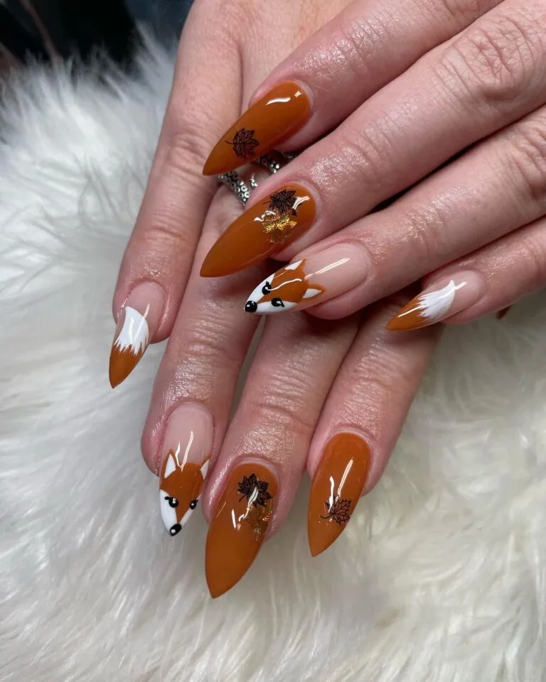 orange fall nails 044 8366bd8d9f