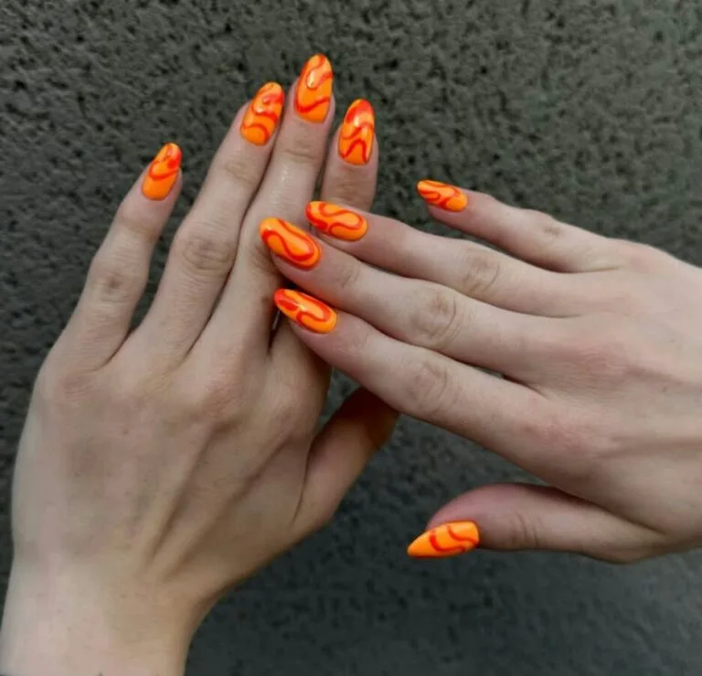 orange halloween nails 007 82286f4005