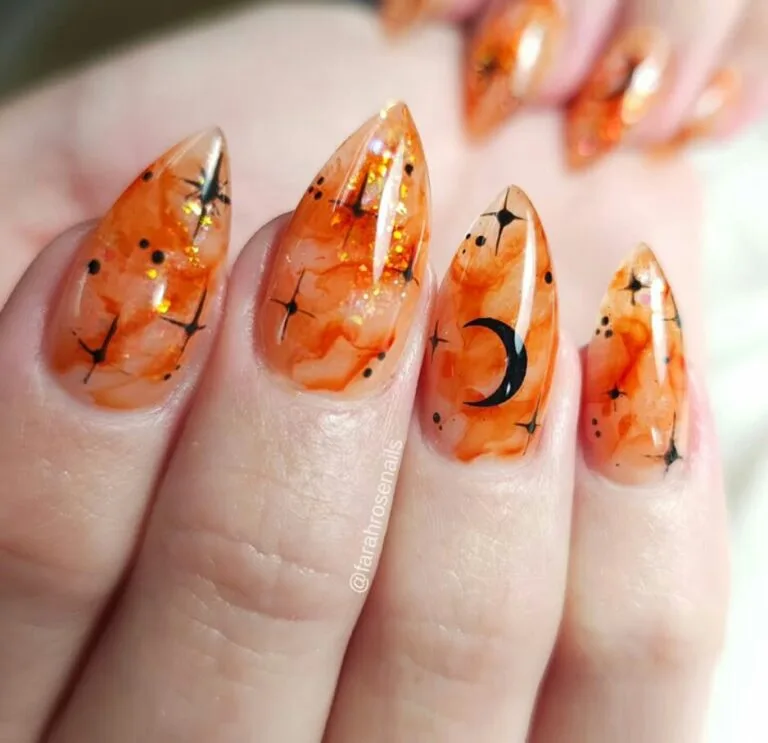 orange halloween nails 010 d78a4f8119