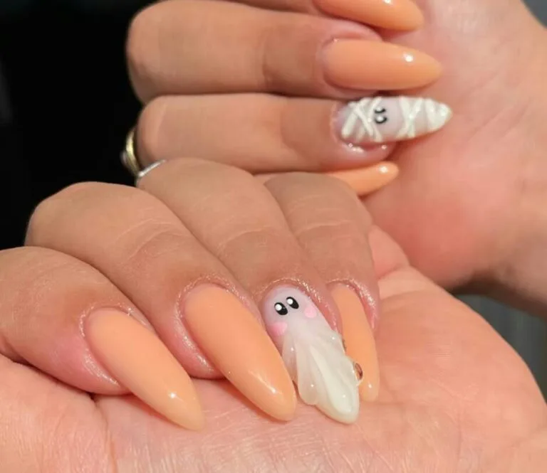 orange halloween nails 049 ff4cc30aee