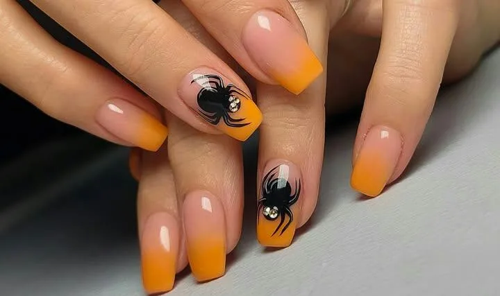 Orange Ombre Nails Nails for Fall, Halloween, and Beyond 1