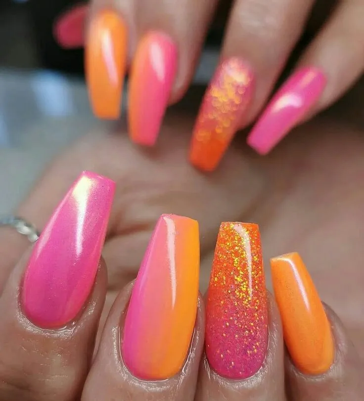 orange ombre nails 008 6ef8c64256