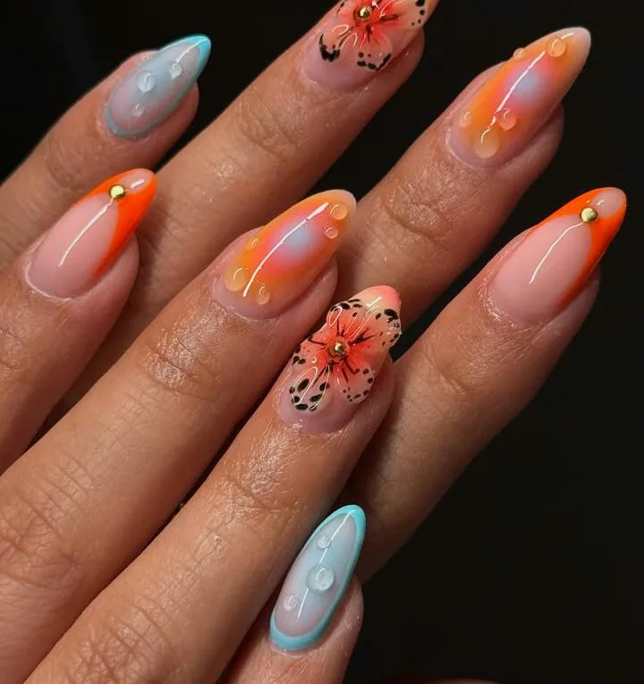 orange ombre nails 009 f2625d0d41