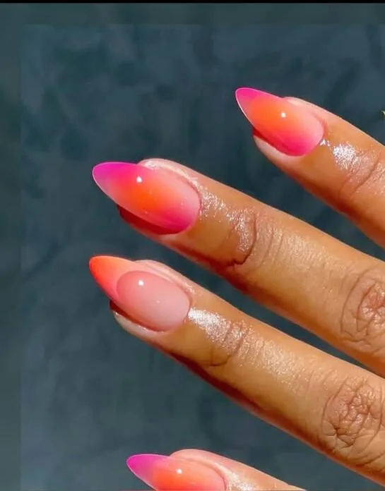 orange ombre nails 012 47d9cb6f56