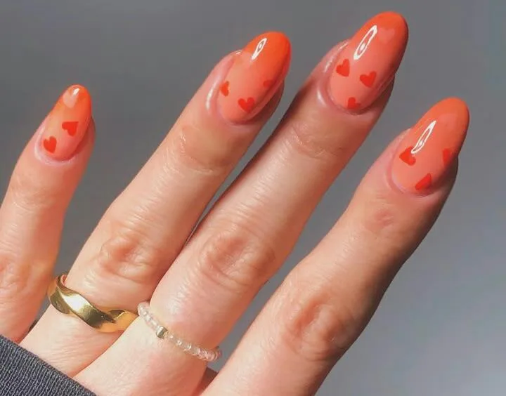 orange ombre nails 013 168a11d9c0