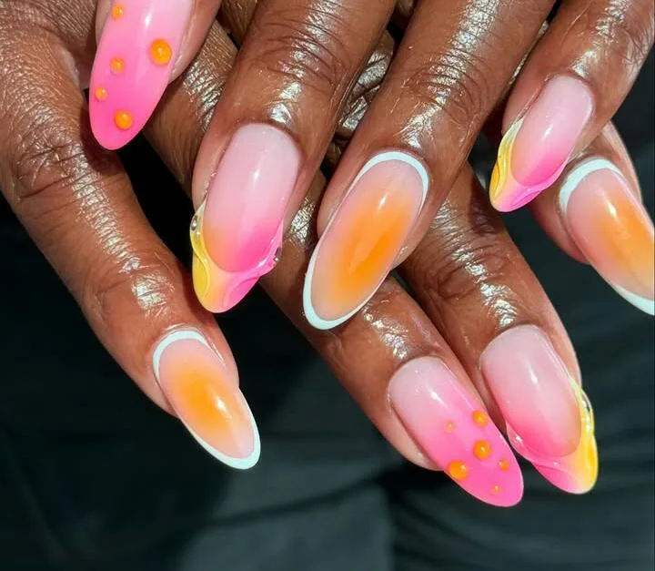 orange ombre nails 016 70682e691f