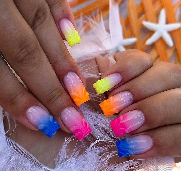 orange ombre nails 017 cd084397b3